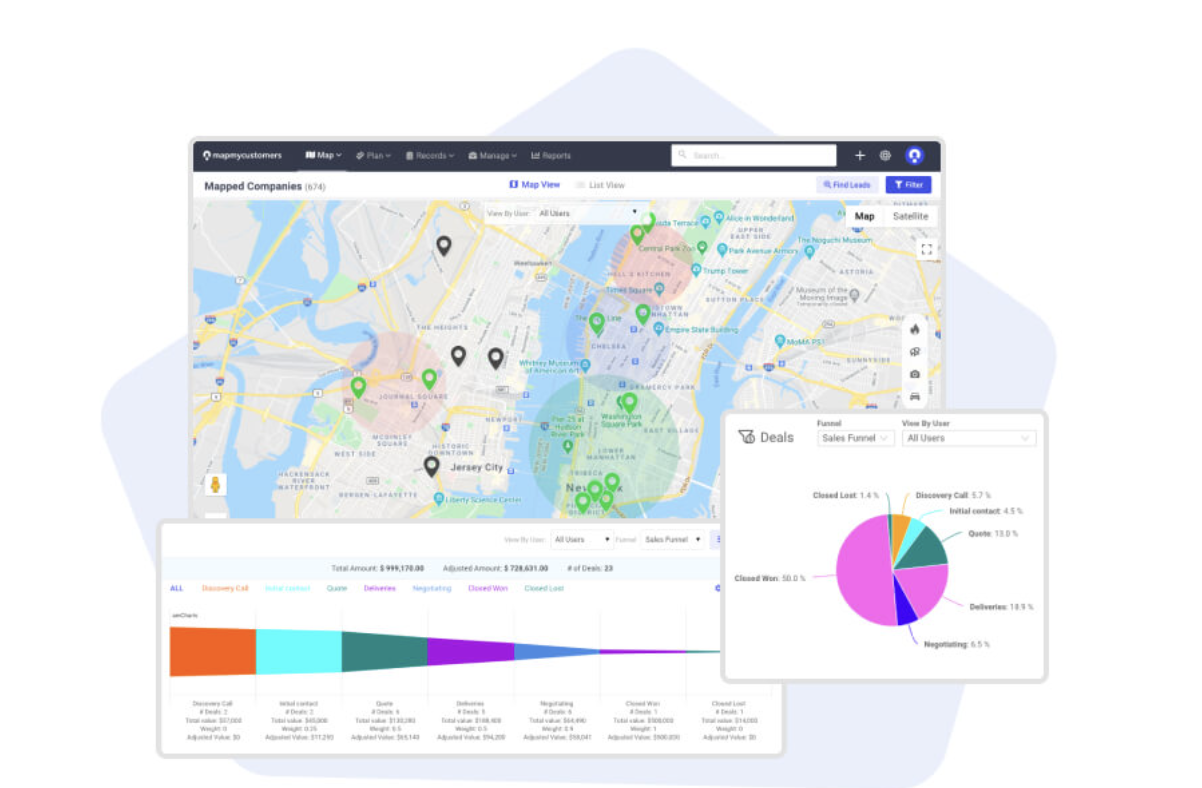Maps Based Sales Intelligence Application